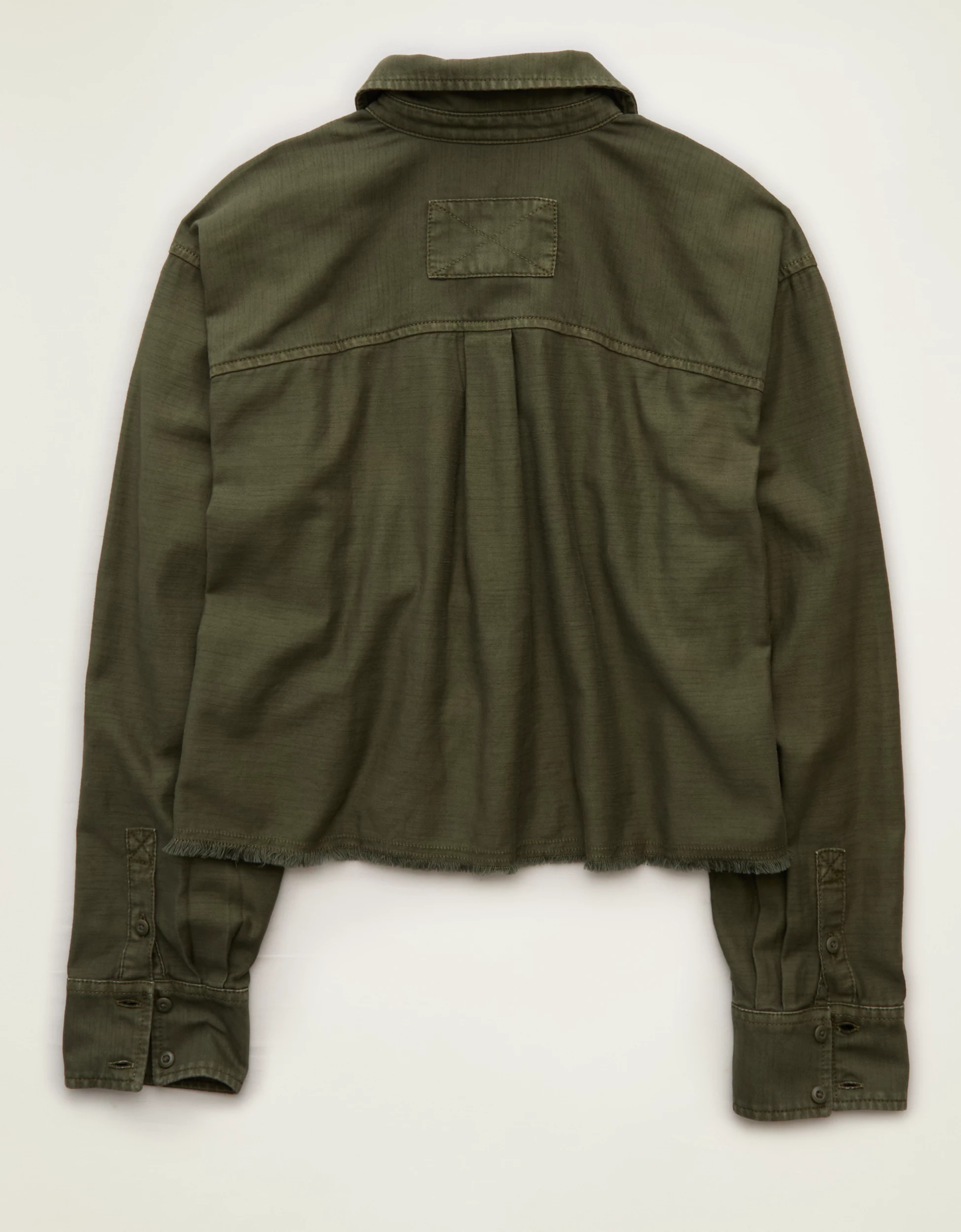AE Cropped Button-Up Shirt | American Eagle Outfitters (US & CA)