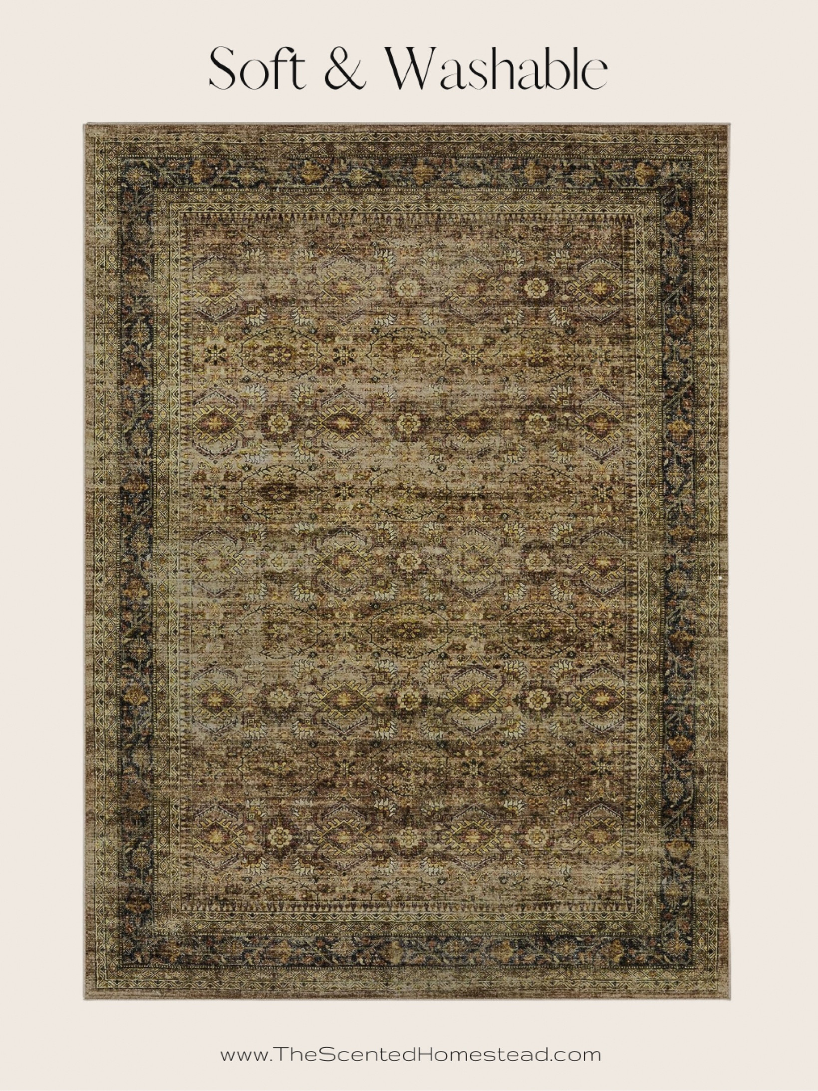 Sale, Amazon rugs, Soft and washable rug, boho Persian area rug, indoor rugs, vintage style soft rug. 

#LTKSale #LTKsalealert #LTKhome