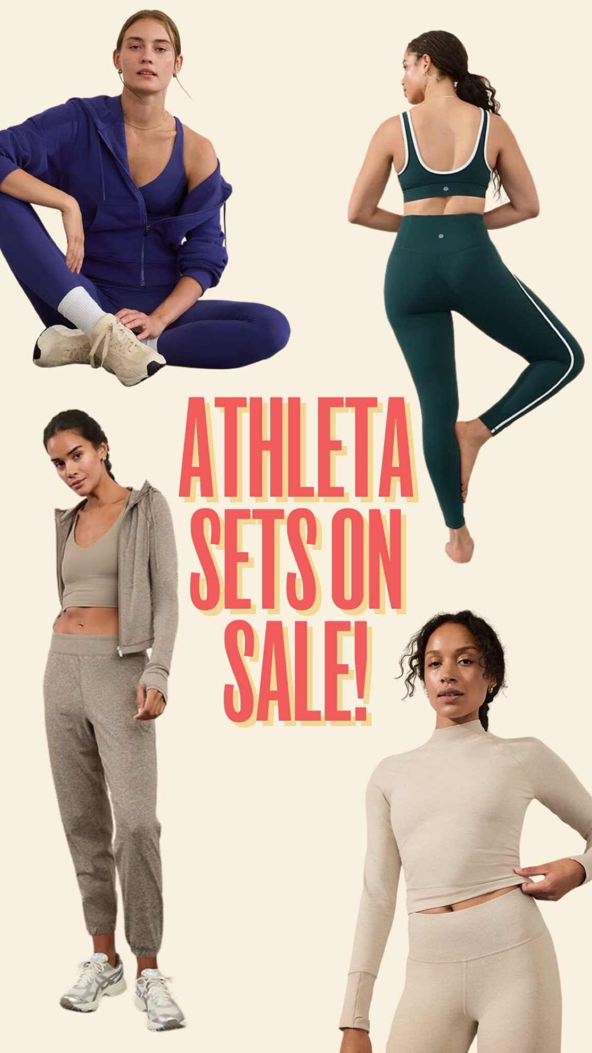 Fully in my matching set era. This one’s on sale (!!), and the fit is GREAT. High-waisted, thick waistband, ribbed ankle cuffs...  Athleta's current sale is up to 70% off plus and extra 30% off of sale items!  #athletapartner #powerofshe @athleta

#LTKSaleAlert #LTKFitness