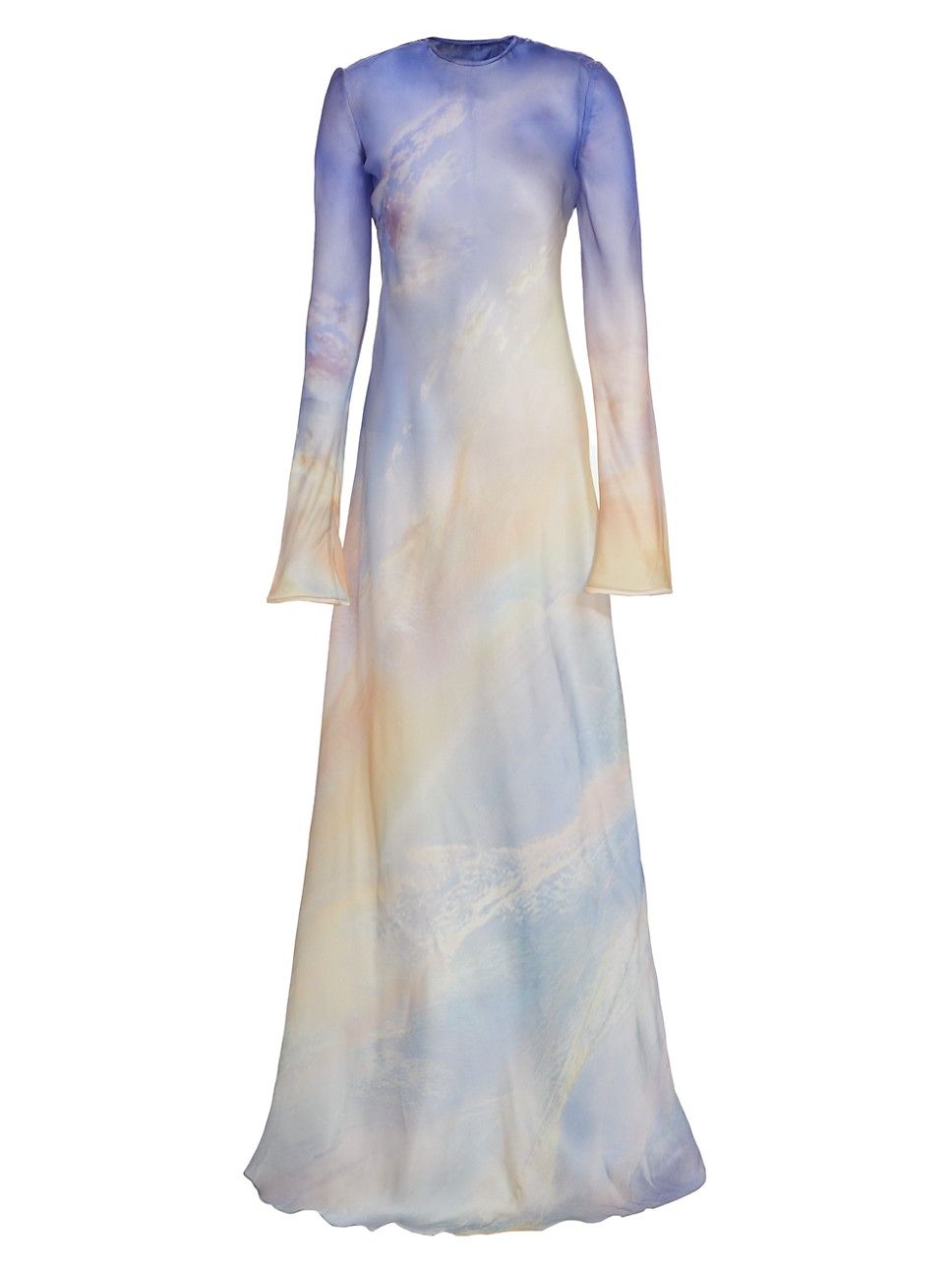 Tama Long-Sleeve Silk Gown | Saks Fifth Avenue