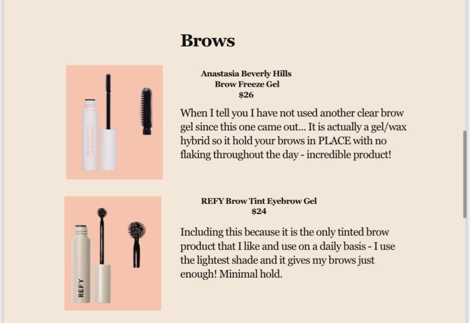 Brow favs! 

#LTKxSephora