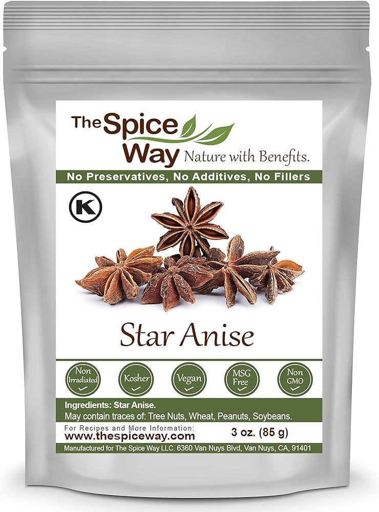 The Spice Way Star Anise - whole (3 oz) great for baking and tea | Amazon (US)