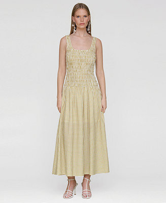 Avec Les Filles Women's Drop-Waist Smocked-Bodice Tank Maxi Dress - Macy's | Macy's