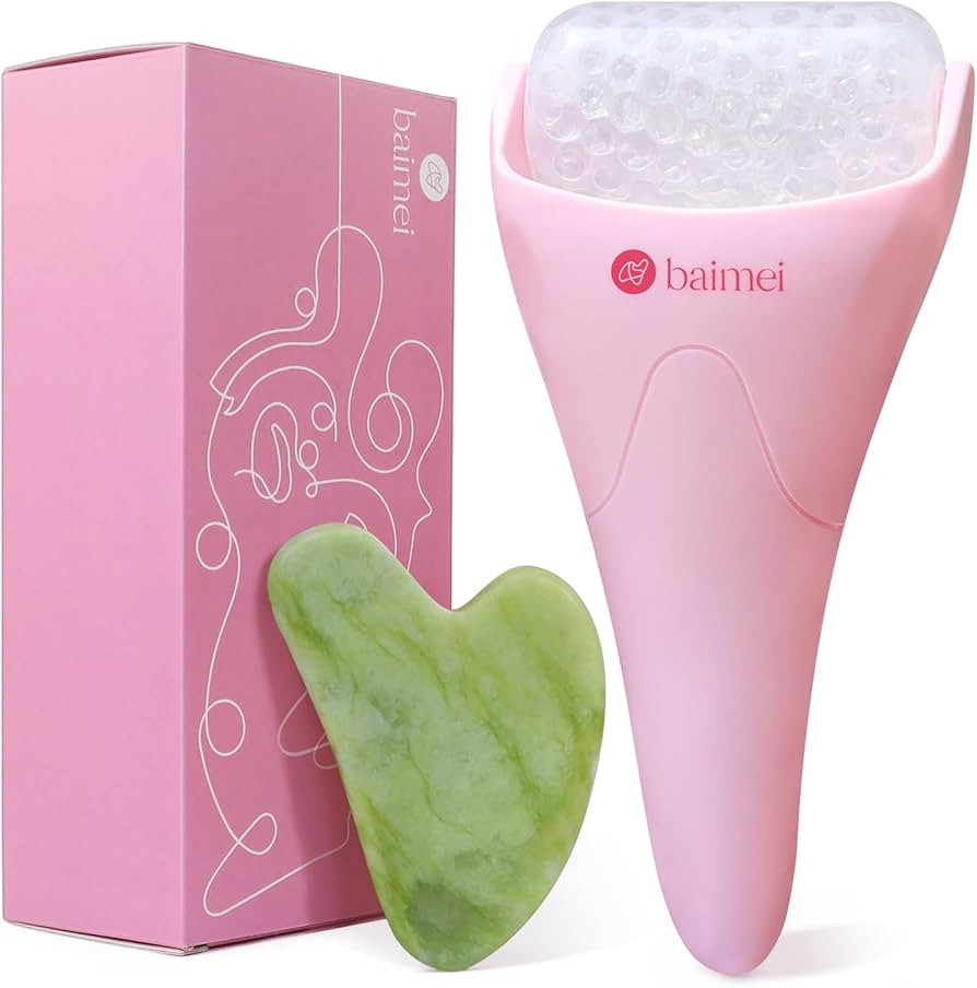 BAIMEI Ice Roller and Gua Sha Facial Tools, Skin Care Tools for face Reduces Puffiness Migraine P... | Amazon (US)