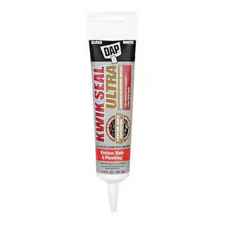 Kwik Seal Ultra 5.5 oz. White Advanced Siliconized Kitchen and Bath Caulk | The Home Depot