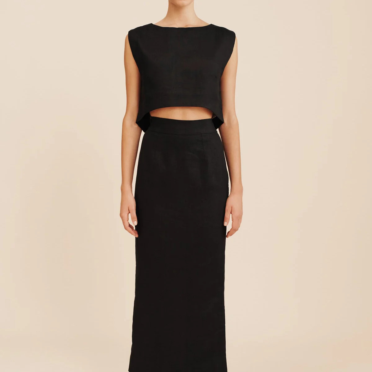 EMMA PENCIL SKIRT - BLACK | POSSE (US)