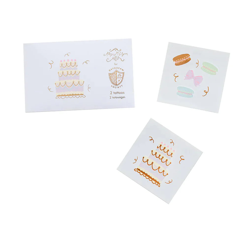 Let Them Eat Cake Temporary Tattoos | Daydream Society