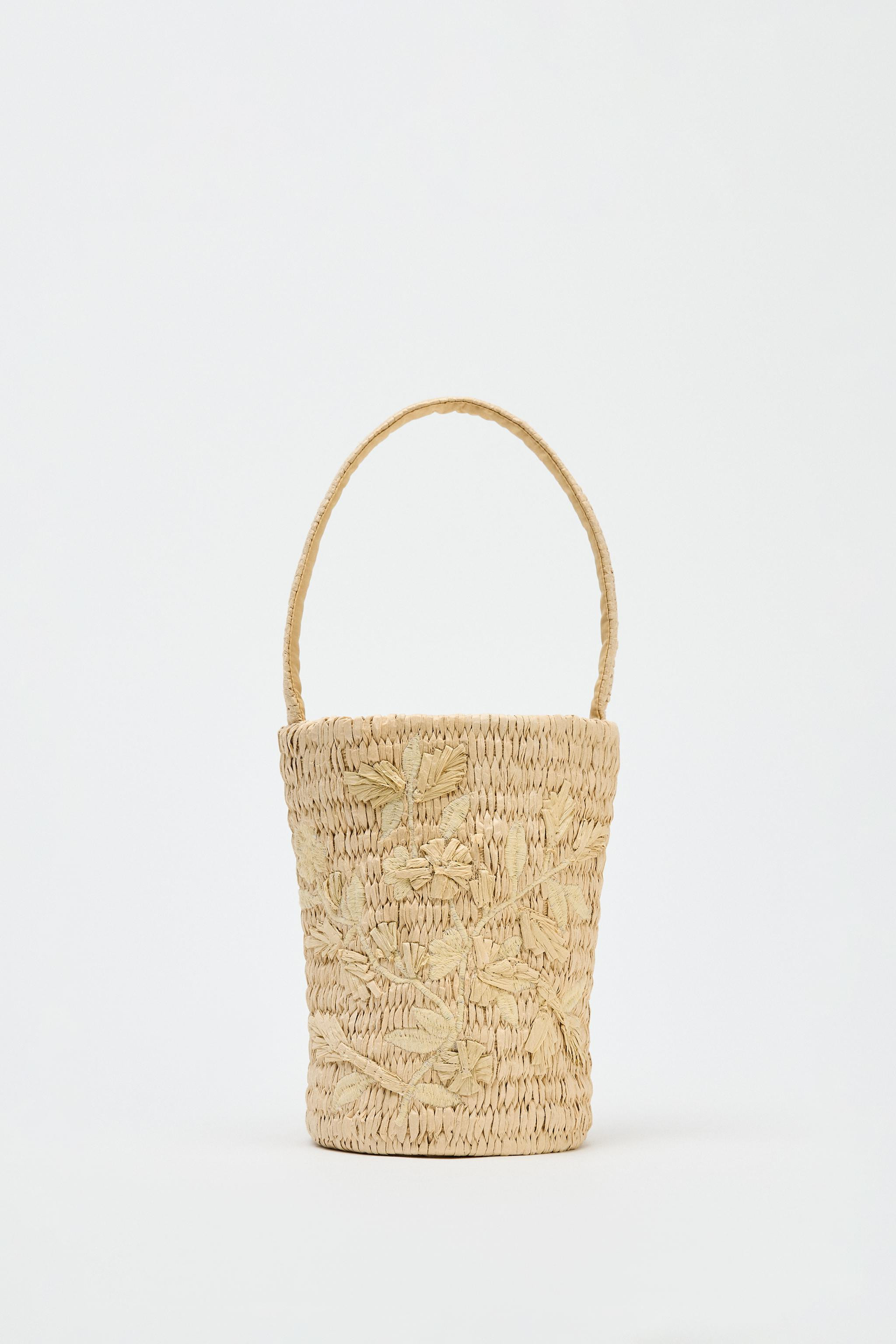DRAWING WOVEN BASKET | Zara US