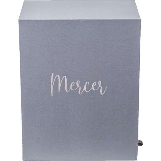 Exclusive Monogrammable Mercer Baby Keepsake Box, Slate | Maisonette