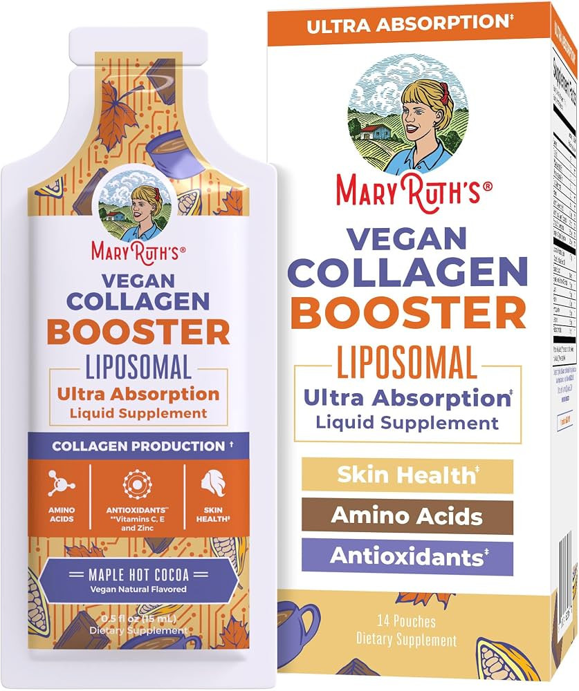 MaryRuth Organics Collagen Booster Liposomal | Sugar Free | Liquid Collagen Booster with VIT C, E... | Amazon (US)