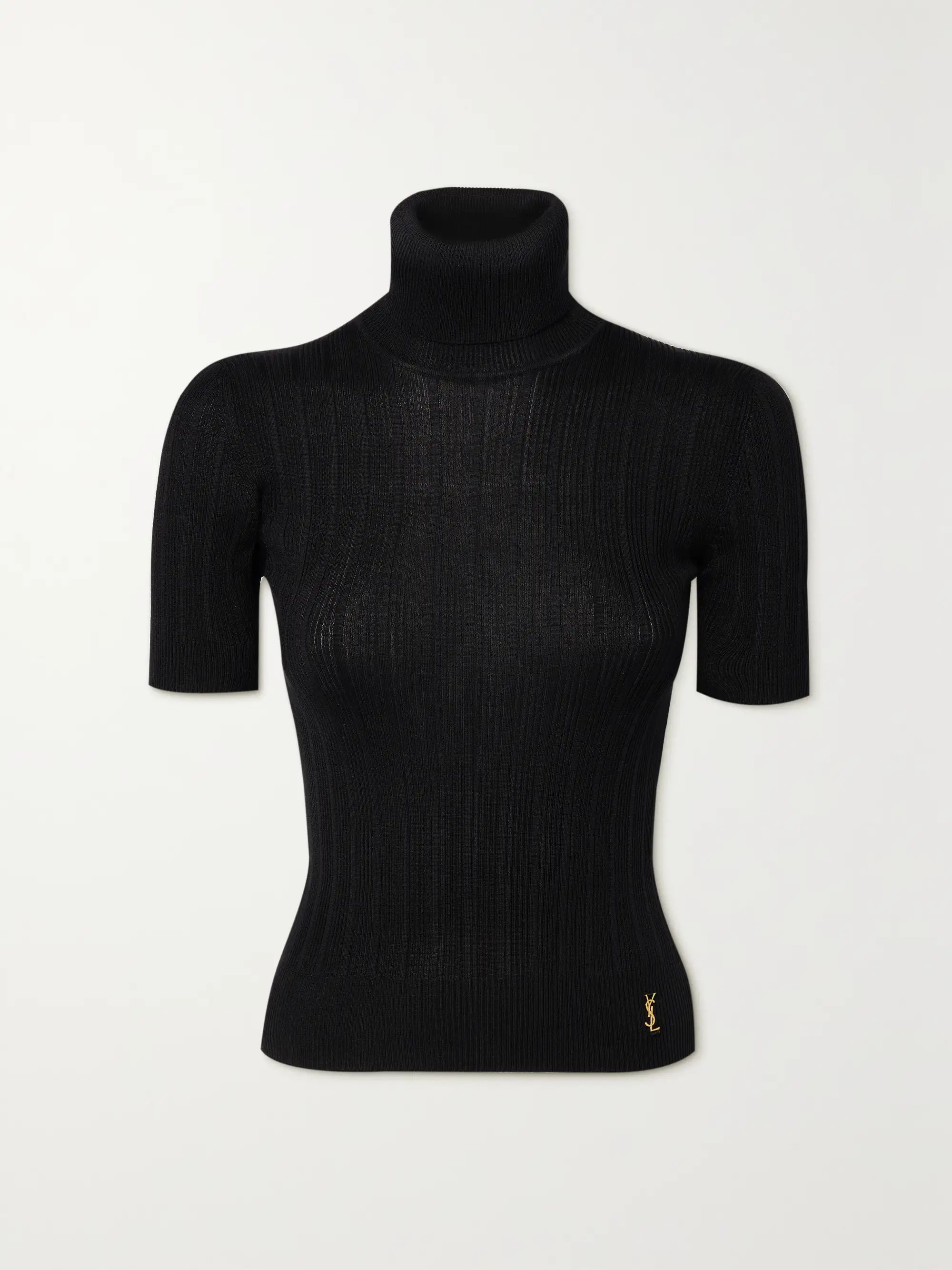Ribbed silk-blend turtleneck sweater | NET-A-PORTER (US)