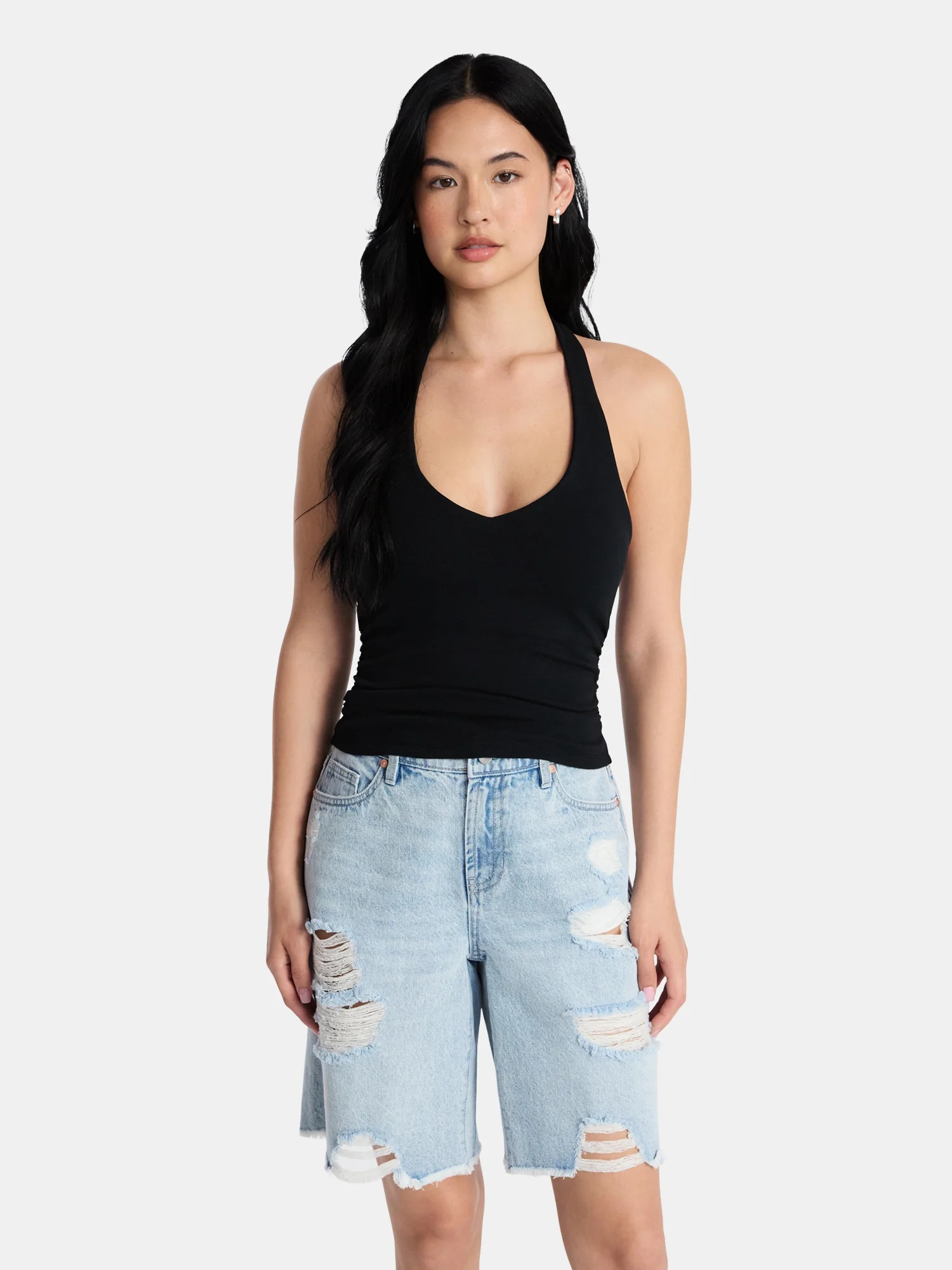 Madden NYC Women\u2019s Sleeveless Halter Top, Sizes XXS-XXL - Walmart.com | Walmart (US)