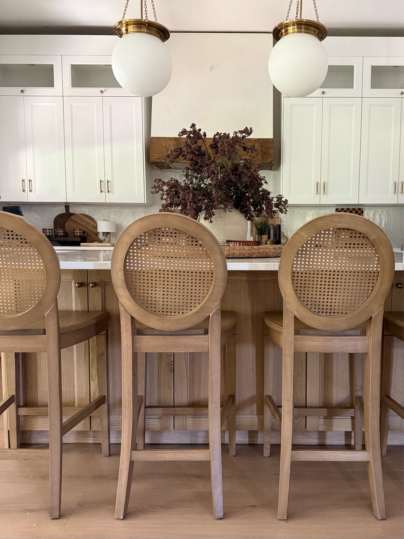 I can’t get over the price of these! Solid wood counter stools…the cane backing is such a pretty detail✨
These are great quality and heavy duty. And comfortable too✨
Kitchen island seating

#LTKhome #LTKfall
