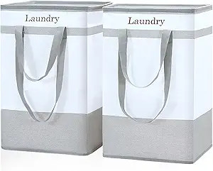 FairyHaus Laundry Basket 78L, 2Pack Laundry Hamper with Easy Carry Handles, Collapsible Laundry B... | Amazon (US)