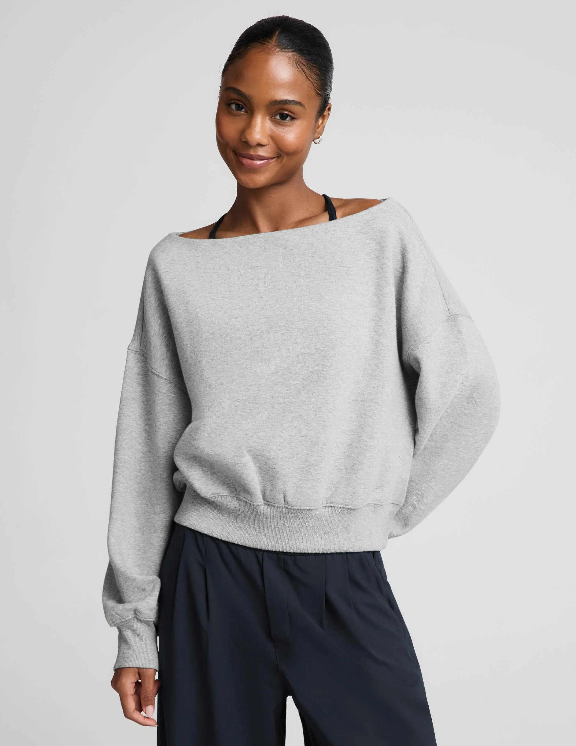 LuxeFleece 2.0\u2122 Off The Shoulder Sweatshirt | Beyond Yoga | Beyond Yoga