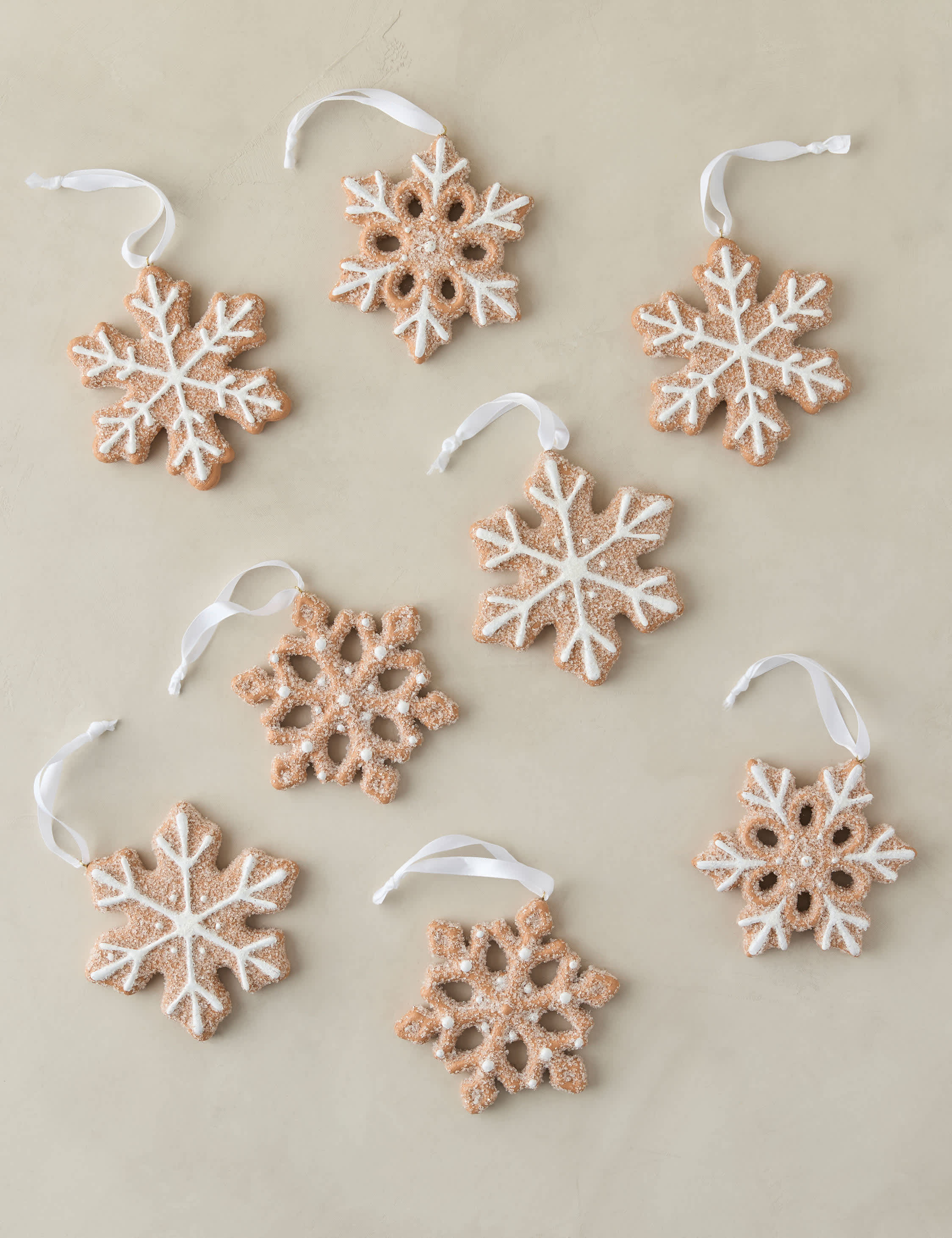 Cookie Snowflake Ornaments (Set of 8) | Lulu and Georgia 
