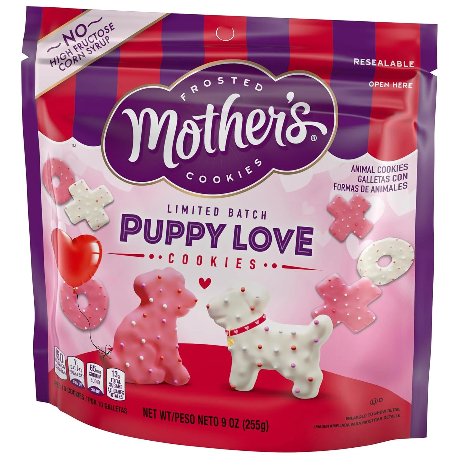 Mother's Valentine's Day Puppy Love X's & O's Cookies, 9oz | Walmart (US)