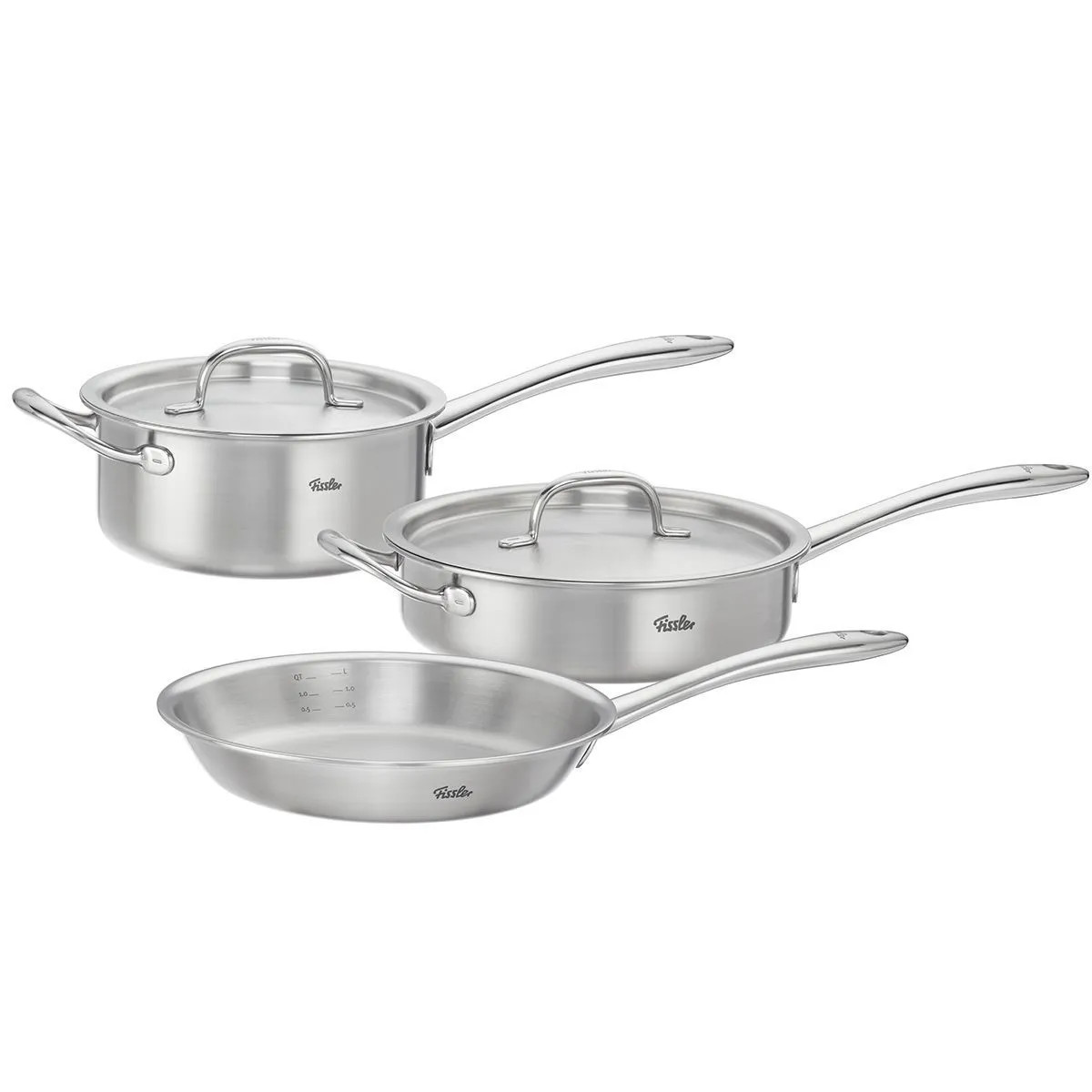5-Piece 5 Ply Stainless Steel Cookware Set - Premium Pots & Pans | Fissler (US)