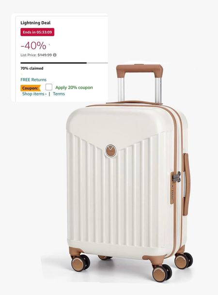 Luggage deal! #luggage #travel #amazondeal #luggagedeal

#LTKtravel #LTKsalealert