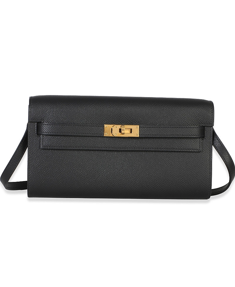 Pre-Owned HERMES Kelly To Go Wallet Leather Handbag | Bloomingdale's (US)