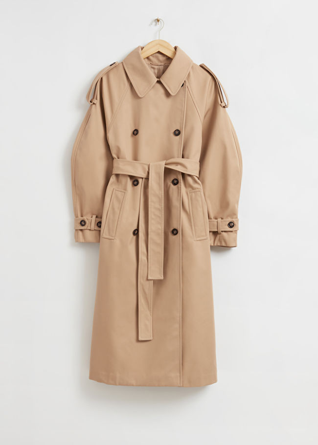 Oversized Wide Sleeve Trench Coat | & Other Stories US