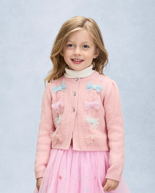 Girls Long Sleeve Tulle Button Candy Cardigan - New York City Ballet by GYMBOREE - PINK | Gymbore... | Gymboree