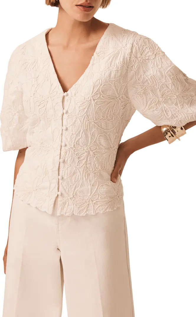 Embroidered Detail Top | Nordstrom