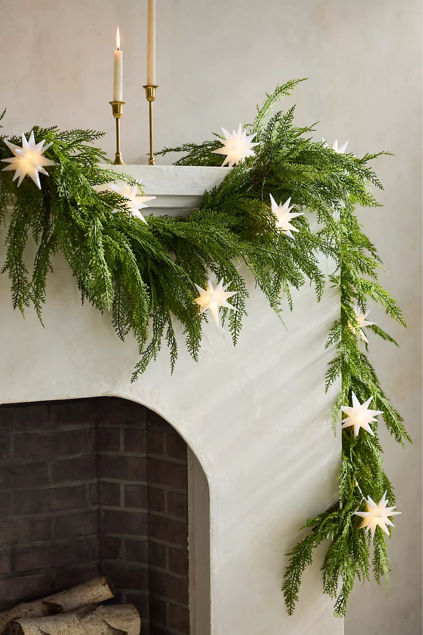 The prettiest cedar faux garland! 

#LTKHoliday
