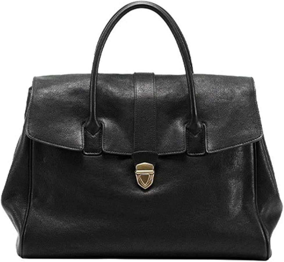 Women Genuine Leather Handbag Purse,Satchel for Women Top Handle Tote Travel Bag Large Capacity R... | Amazon (UK)