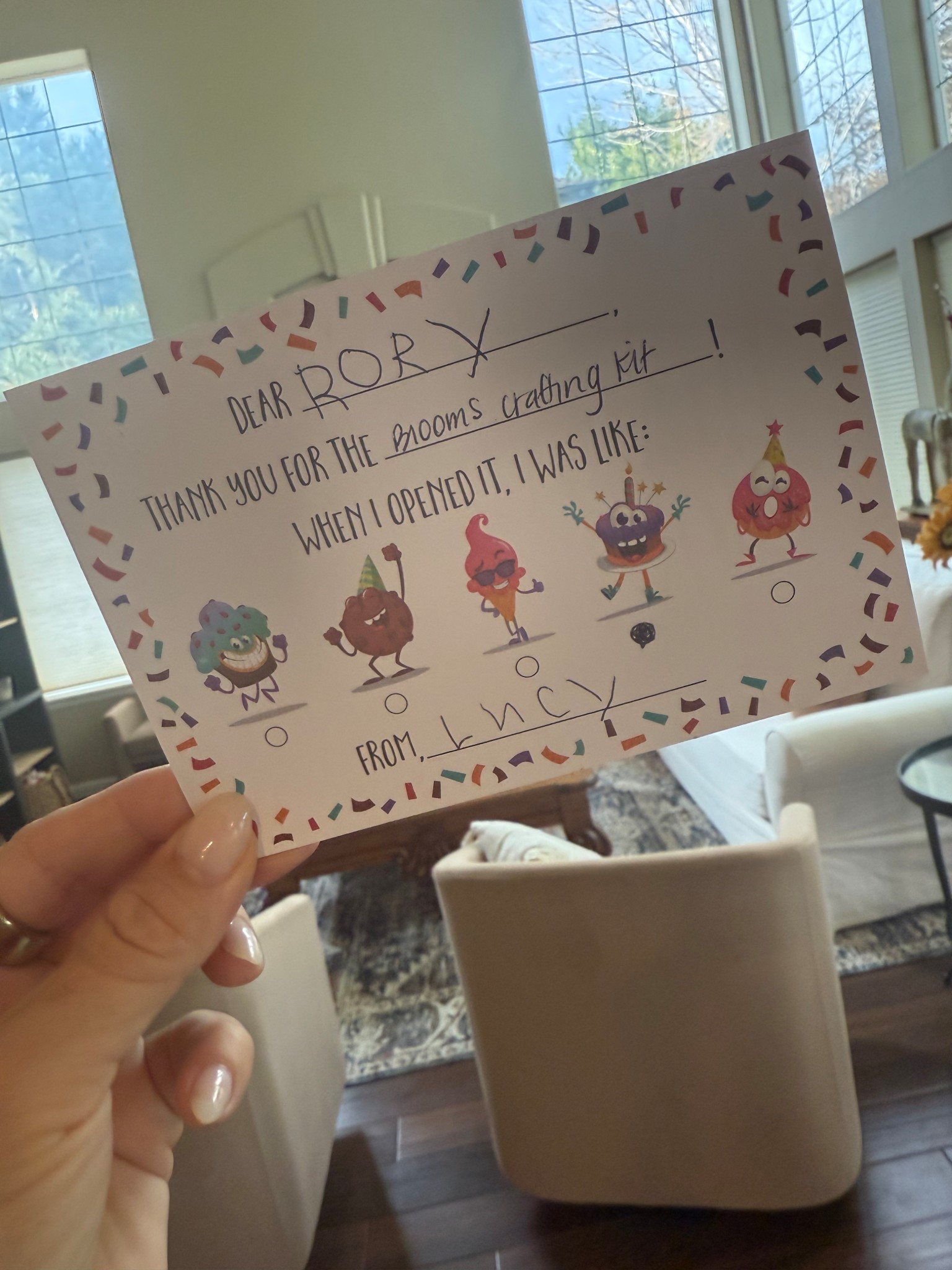 Cutest kids thank you notes 