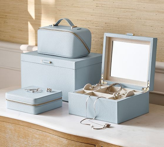 Quinn Small Jewelry Travel Case - Foil Debossed | Pottery Barn (US)