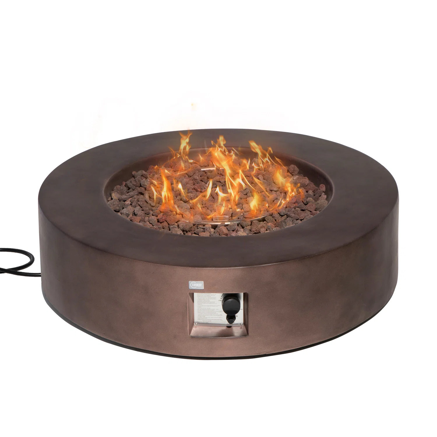Borgia Concrete Propane Fire Pit Table | Wayfair North America