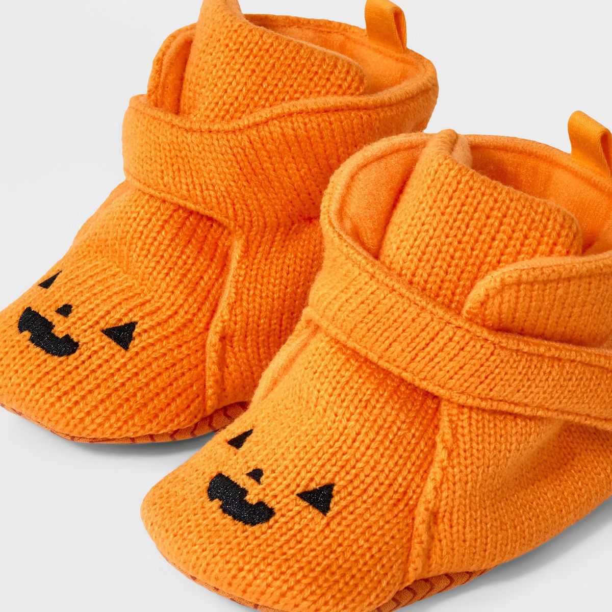 Baby Halloween Bootie Slippers - Cat & Jack™ Carrot Orange | Target