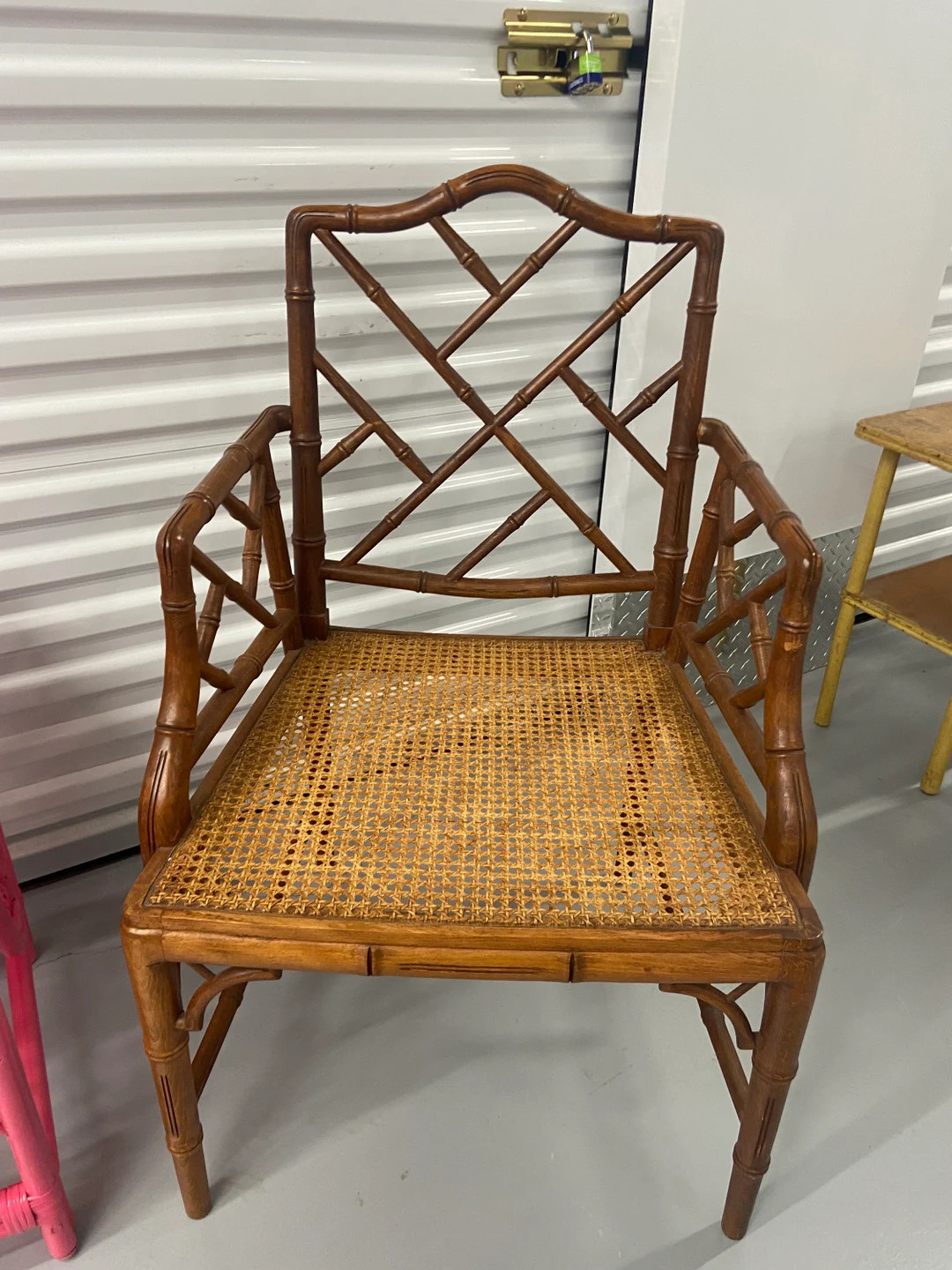 Pair of Vintage Faux Bamboo Chippendale Chairs | Etsy (US)