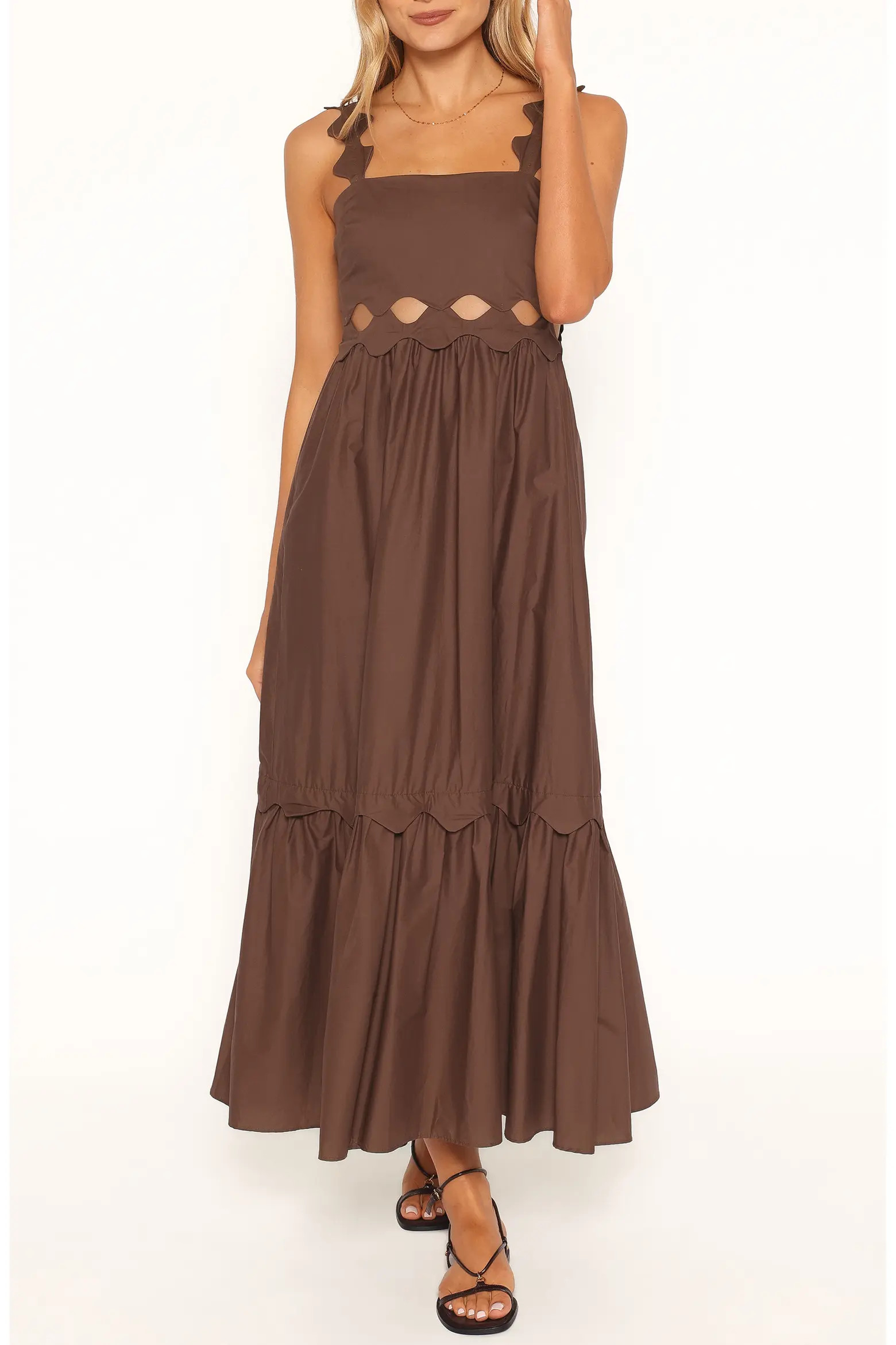 Petal & Pup Dixie Scalloped Cutout Cotton Maxi Dress (Women) | Nordstrom | Nordstrom