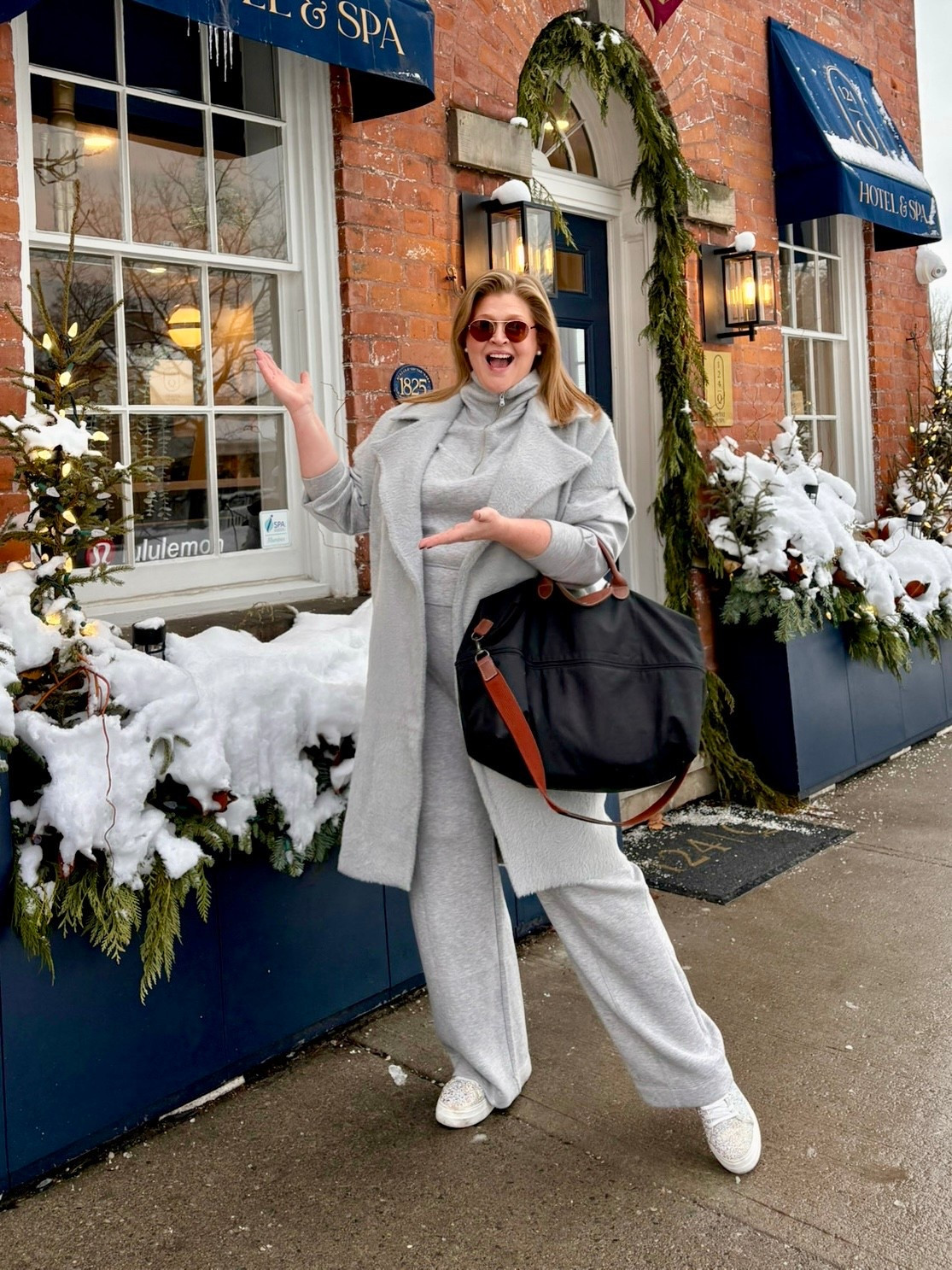 Winter style isn’t easy so when i find a good fashion recipe…I share it! And you loved this one! 

❄️3 keys to make a winter fit fabulous❄️

• don’t be afraid to layer but when you do make sure you’re layering pieces of different lengths so your silhouette isn’t lost. For example, I love this cropped sweatshirt with the long topper vest 
• when in doubt, go monochromatic. Anytime you can streamline your colour palette it immediately reads luxe. Bonus? It requires literally zero thought. 
• keep it fun, let’s be real winter is long and ughhhhh if you can add a shoe or accessory with some fun, some zip (aka my sparkle running shoe) it immediately brightens up not only your day but everyone you meet. It’s like the chorus of a song, add in that memorable piece that makes the outfit really YOU. 

#LTKplussize #LTKwinter #LTKmidsize