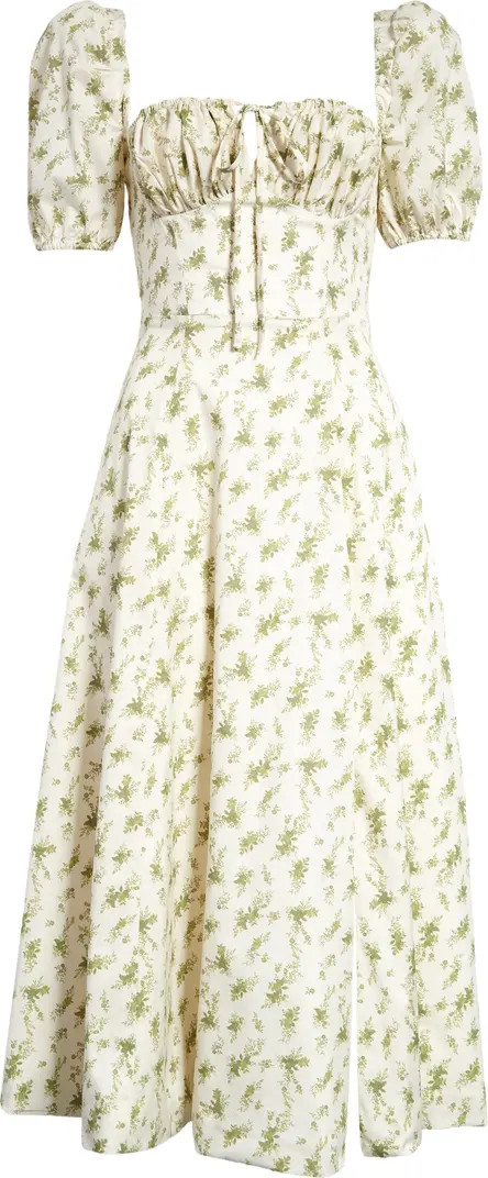 HOUSE OF CB Tallulah Puff Sleeve Midi Dress | Nordstrom | Nordstrom