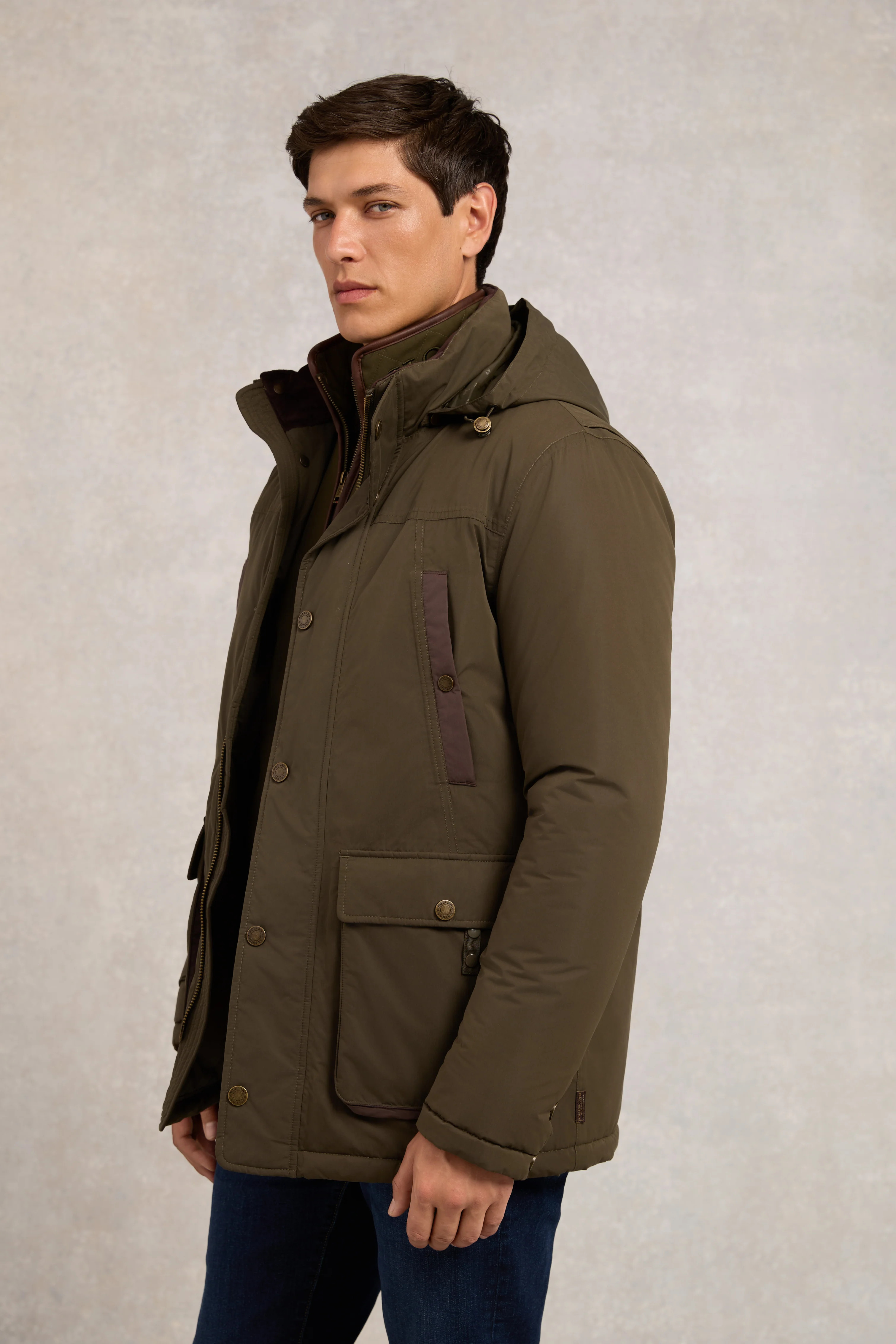Men's Stamford Field Coat (Khaki) | Holland Cooper