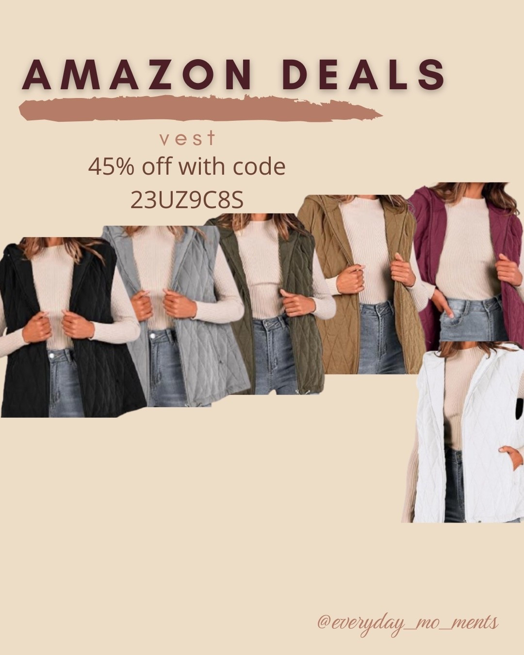 $21 ends 8/31

Amazon fashion
Amazon deals
Vest
Comfy outfit

#LTKSaleAlert