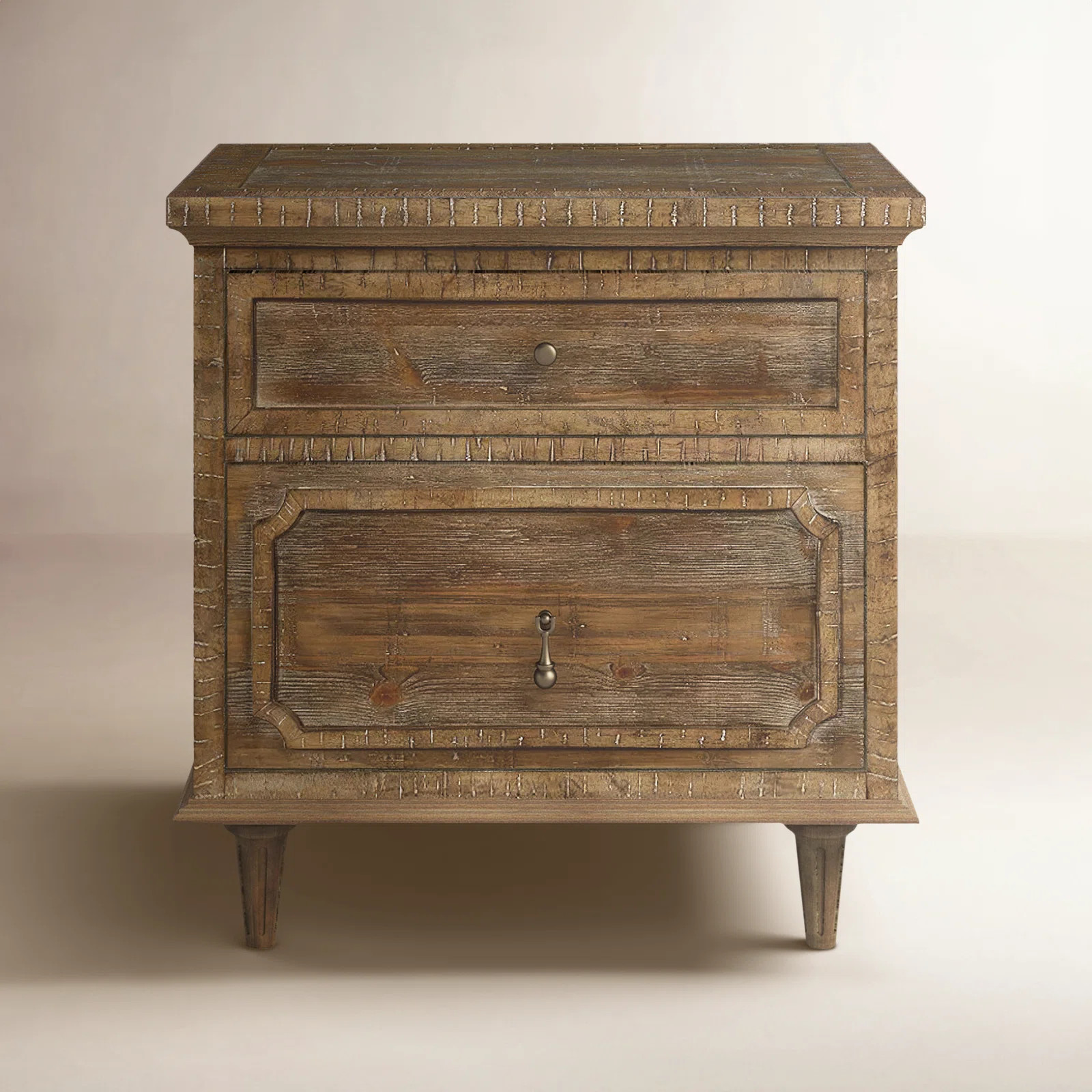 Rahul Rustic Nightstand with USB | Wayfair North America