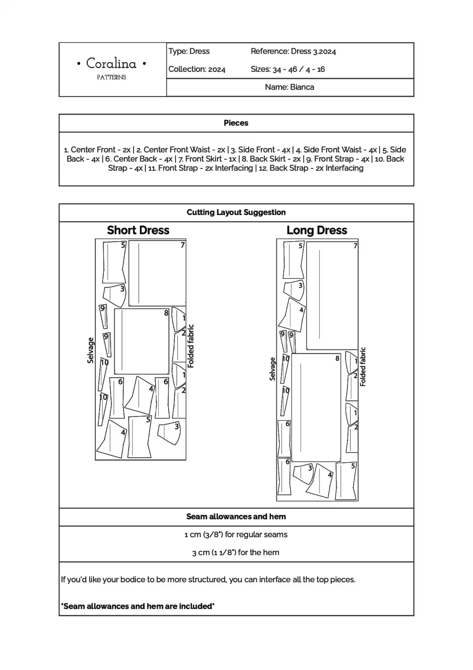 Drop Waist Bustier Dress PDF Sewing Pattern | Sizes 4-16 (EU 34-46) | Two Length Options | Instan... | Etsy (US)