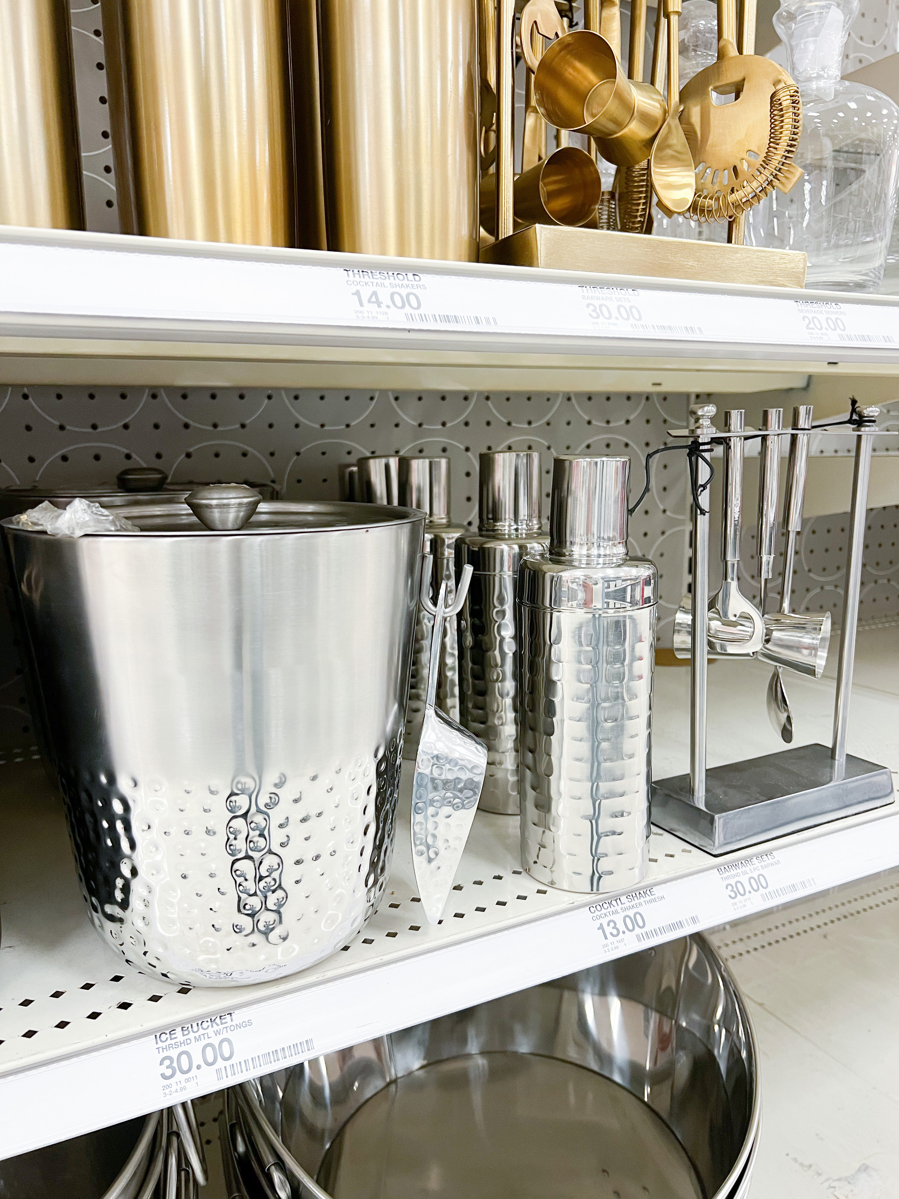 Target Threshold Bar Tools Set, Ice Bucket, and Cocktail Shaker NYE Party Ideas #target #threshold #targethome #barcart #bartendertools #thresholdhome 

#LTKHome #LTKGiftGuide #LTKHoliday