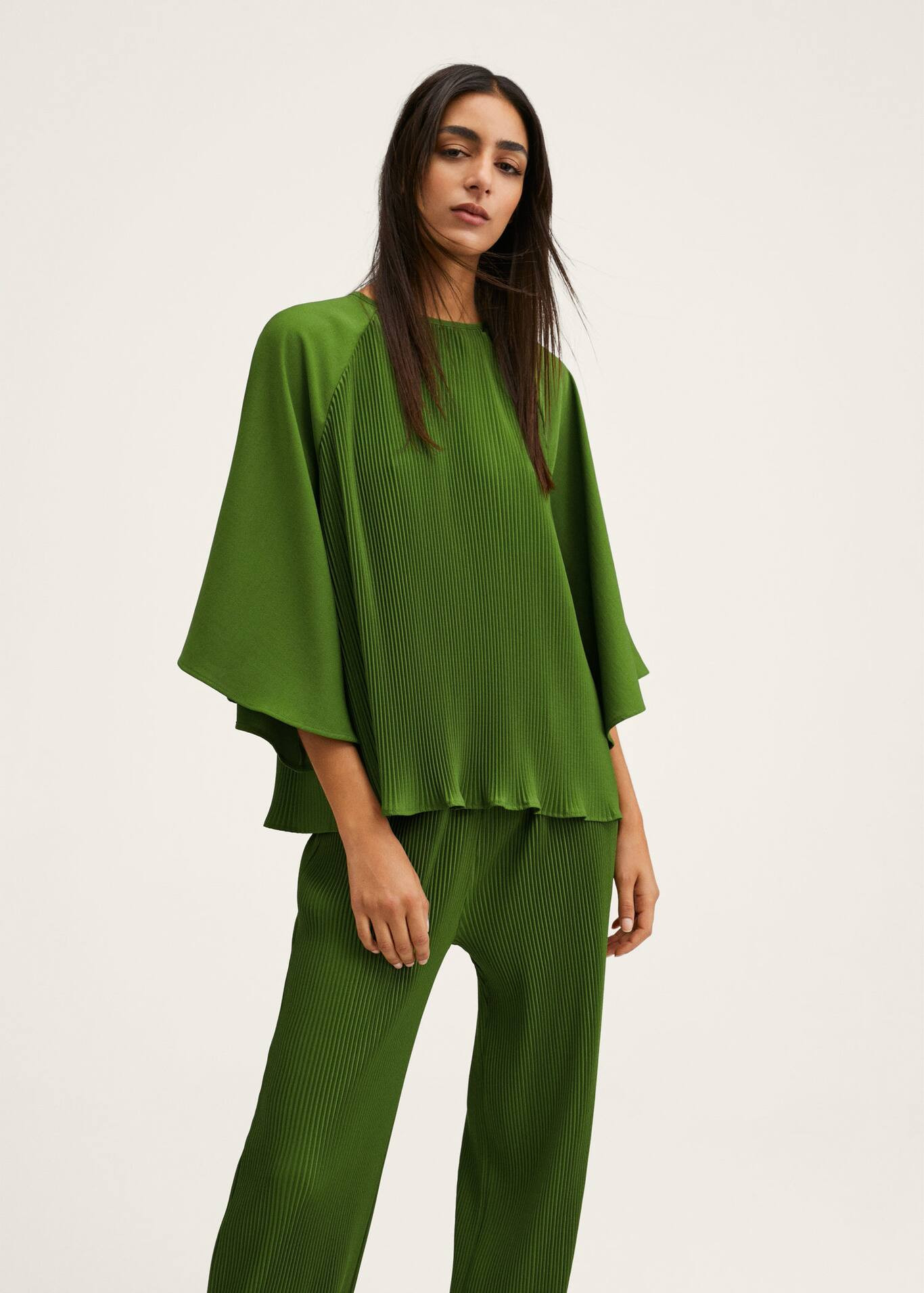 Flared sleeve blouse | MANGO (US)
