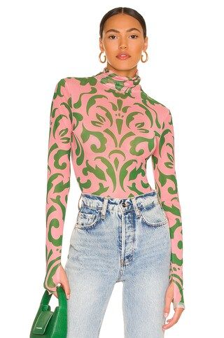 AFRM Zadie Top in Blush Damask from Revolve.com | Revolve Clothing (Global)