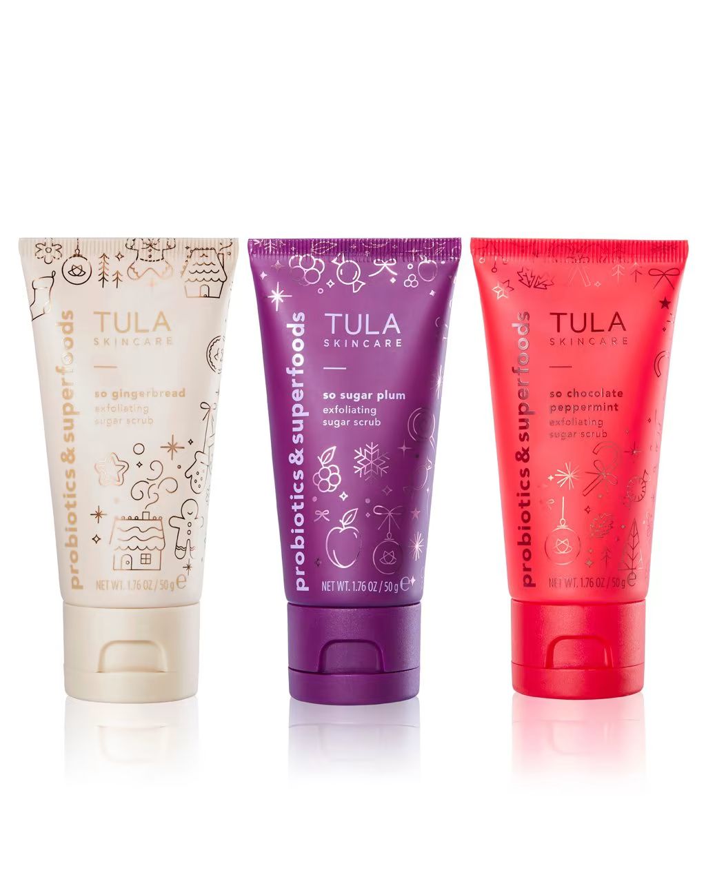exfoliating sugar scrub trio | Tula Skincare