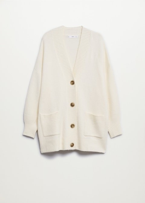 Oversize knit cardigan | MANGO (UK)