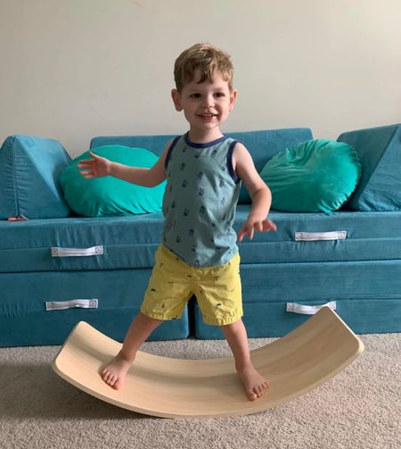 A wooden wobble balance board is a great gift idea for preschool aged kids! 

#LTKfamily #LTKkids #LTKunder100