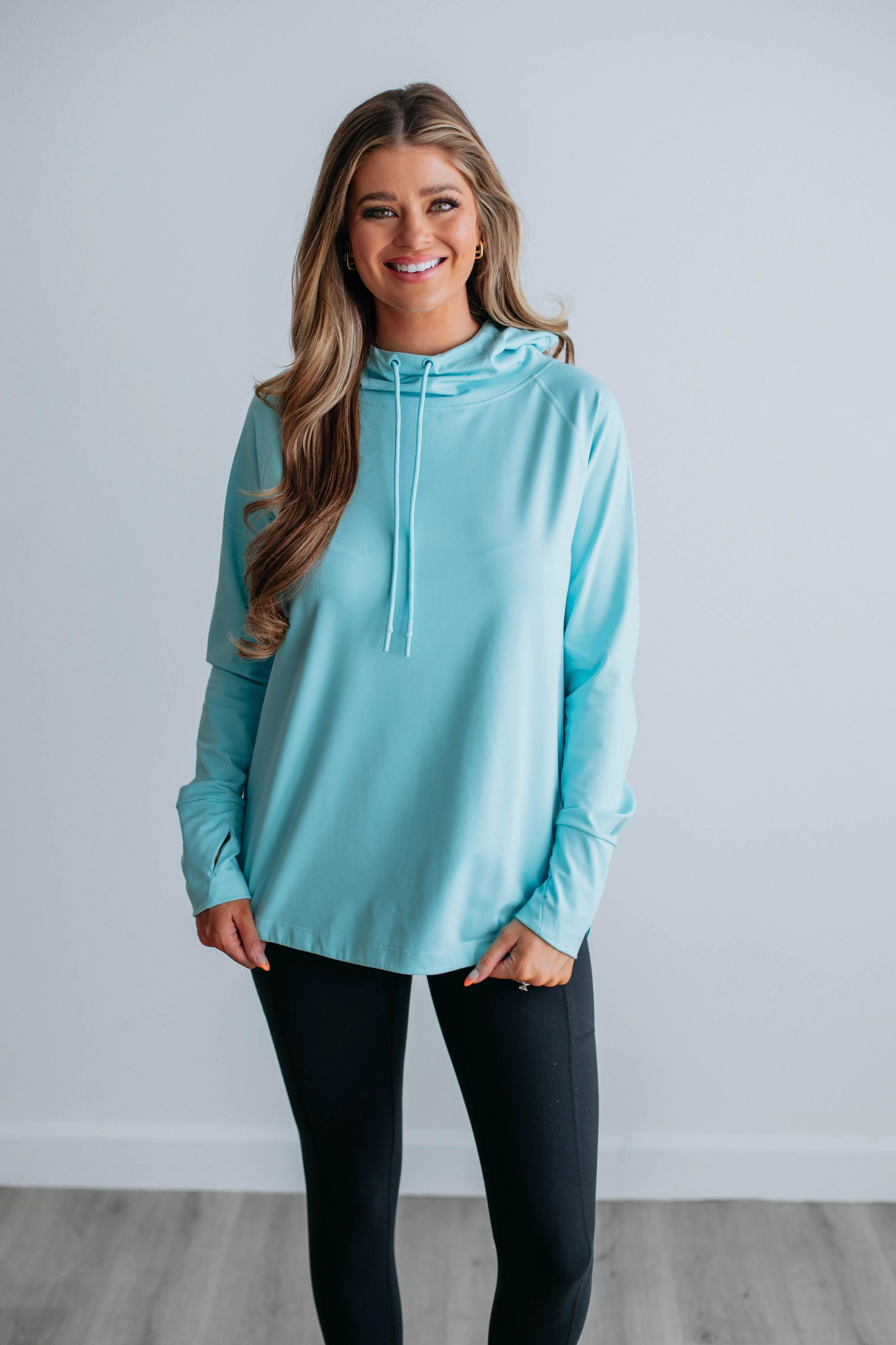 Alice Active Hoodie - Sky Blue | Wild Oak Boutique