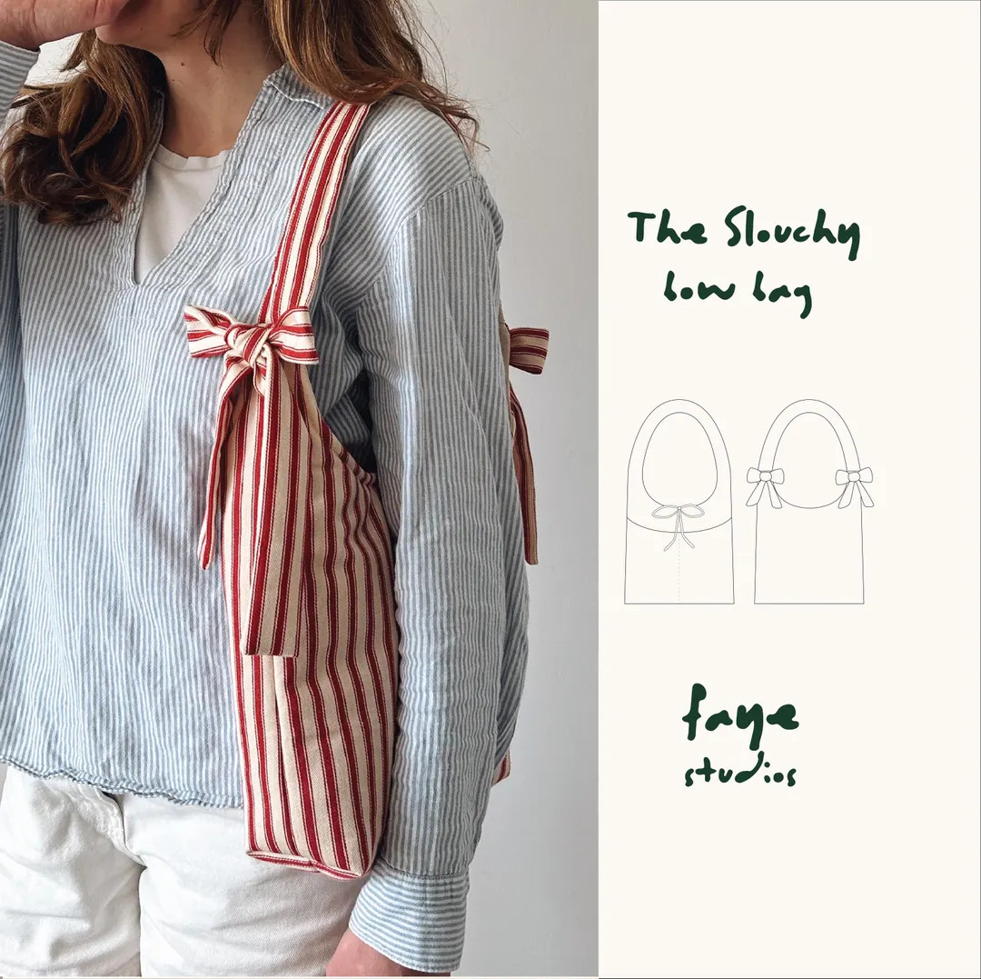Slouchy Bow Bag Sewing Pattern: Beginner Friendly, Video Tutorial (PDF Pattern) - Etsy | Etsy (US)
