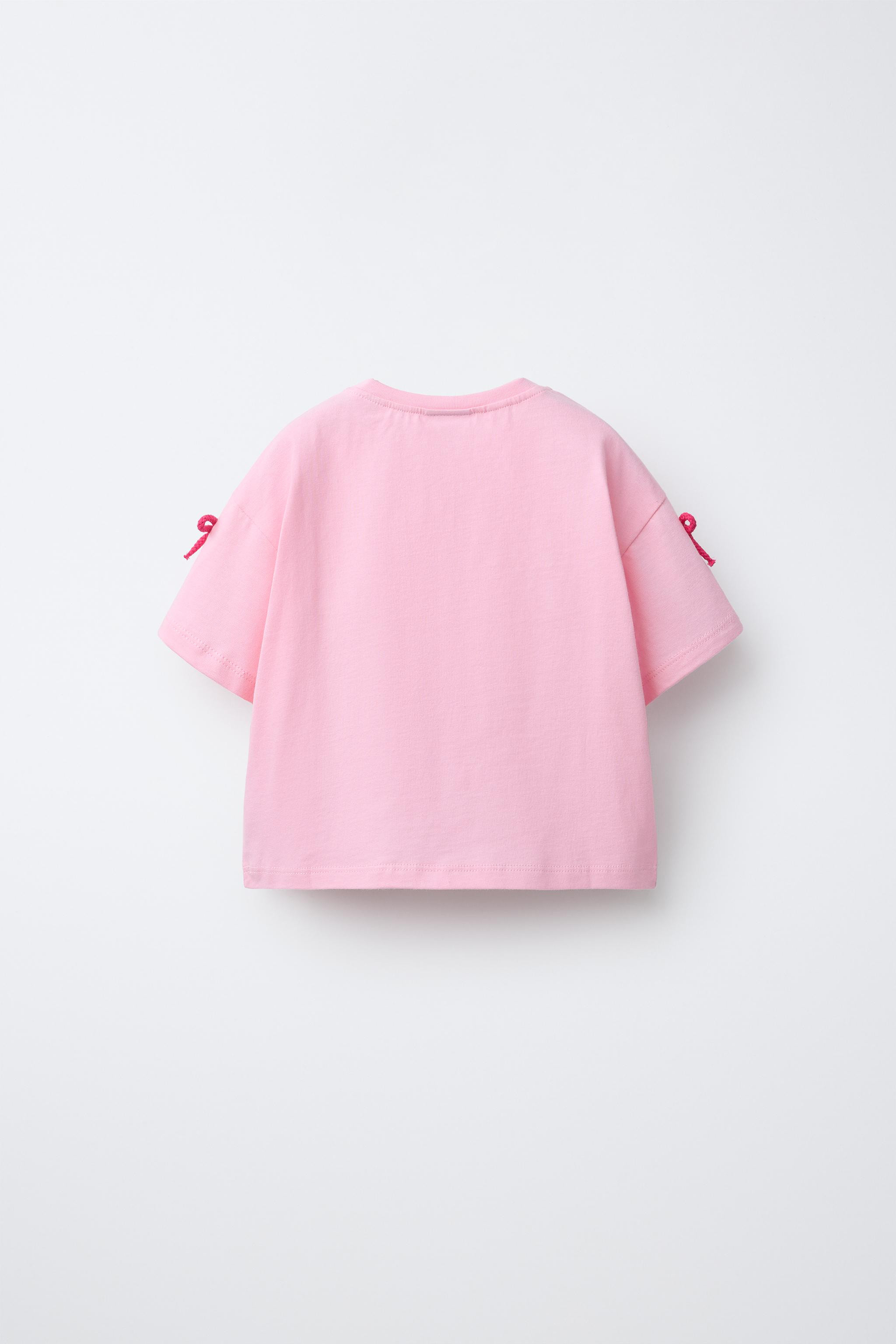 CROCHET BOW T-SHIRT | Zara US